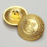 M-0522 Gold Metal Fashion Button